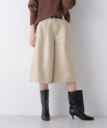 エアリーツイルボリュームキュロットパンツ