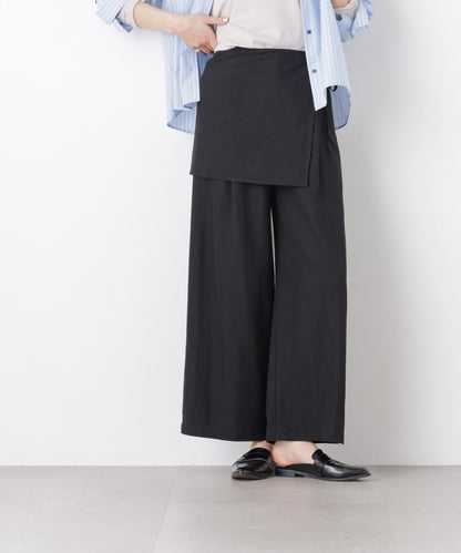 スカーフセットタックワイドパンツ